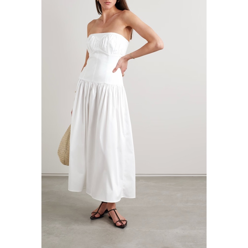 Tove Lauryn white strapless cotton sundress NWT (size 2)